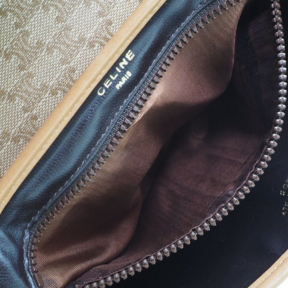 Celine Macadam Pattern Old Celine Shoulder Bag Be… - image 2